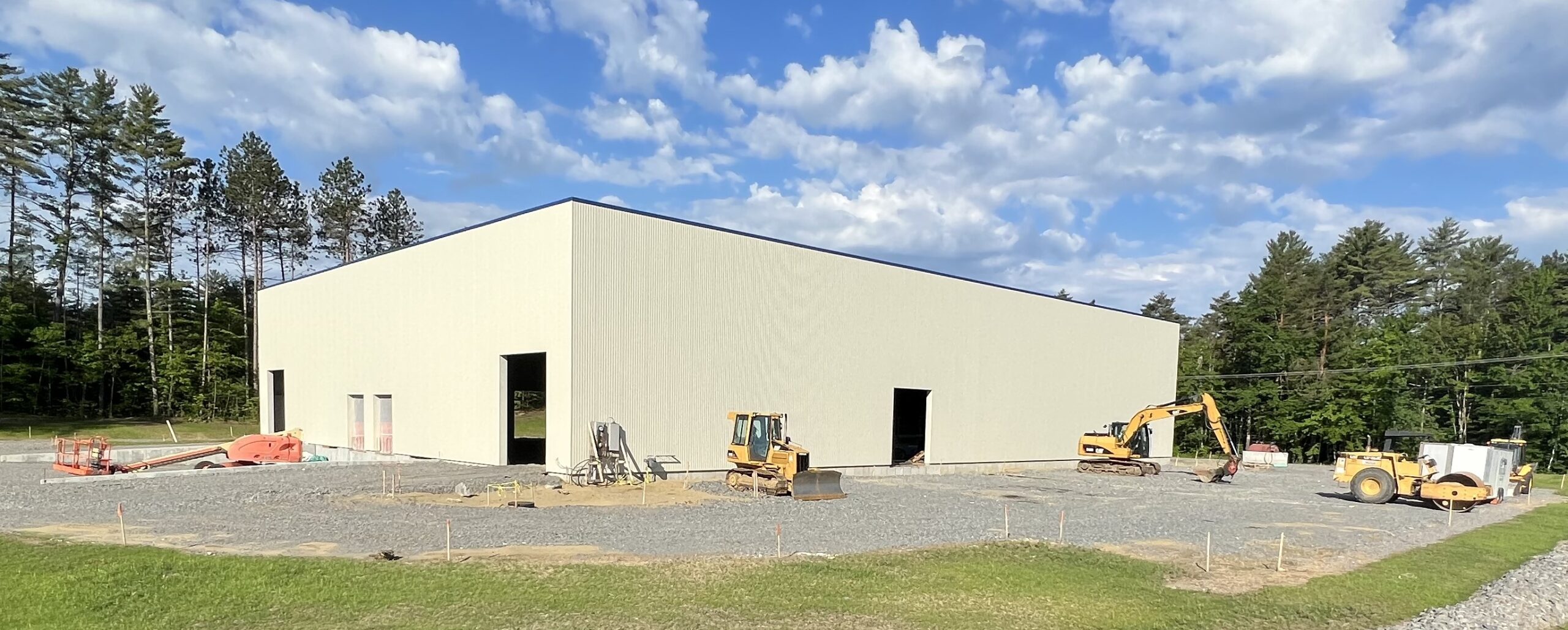Construction being done on the new Manufacturing Facility for Vernal Biosciences